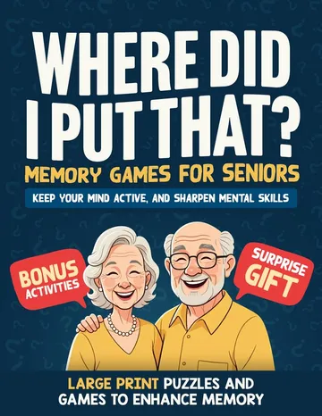 Book cover design — Puzzles for Seniors