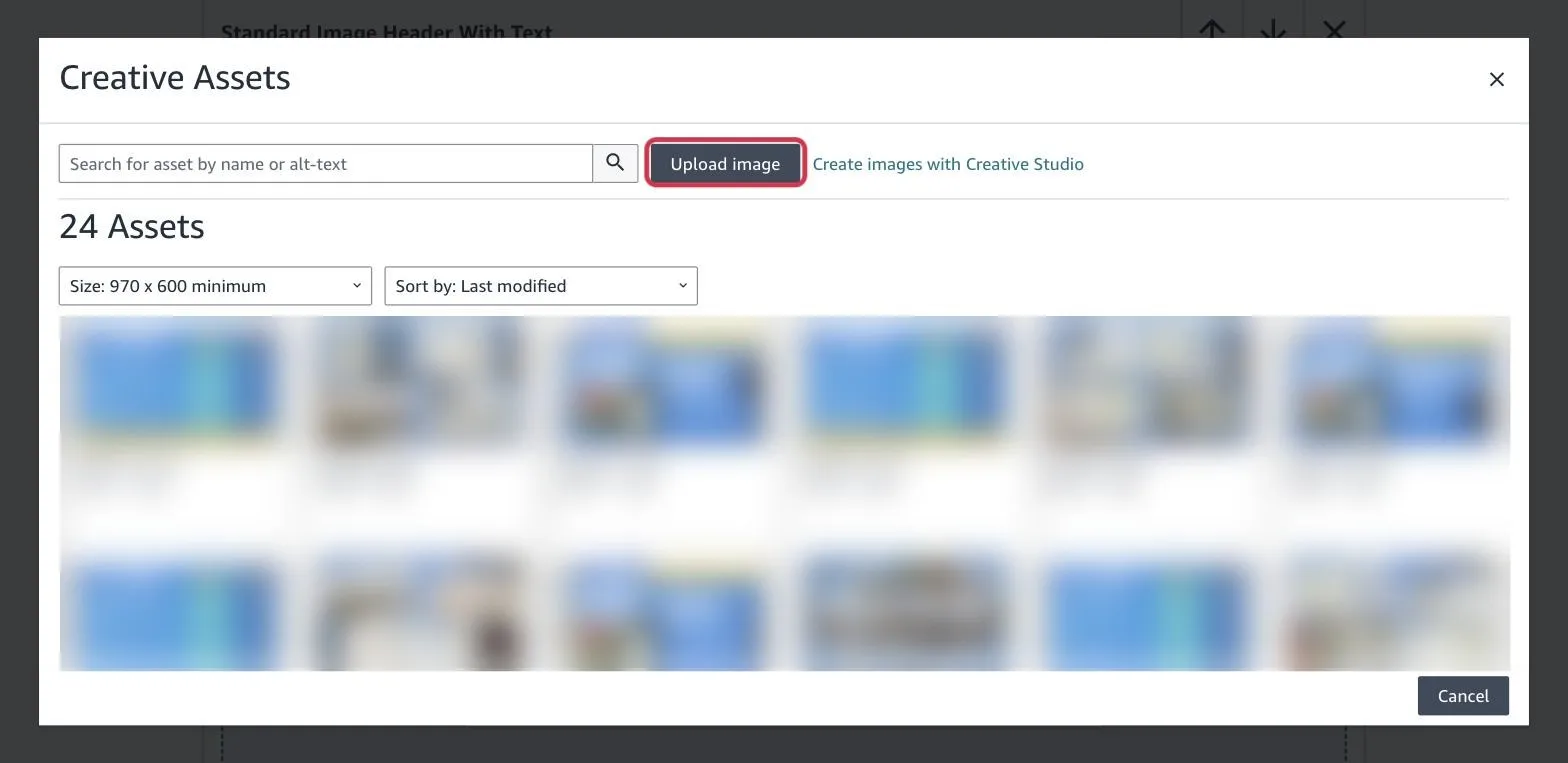 Click Upload image
